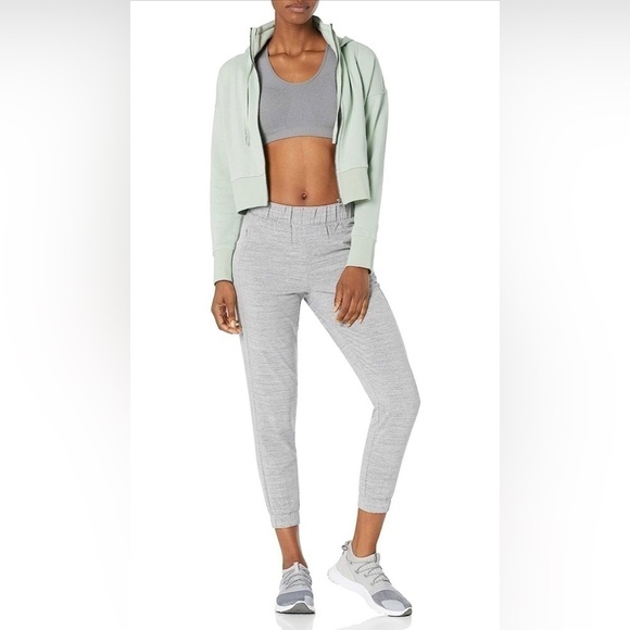 Core 10 Women's Super Soft Fleece Cropped Length Zip-Up Hoodie Sweatshirt - Picture 3 of 8